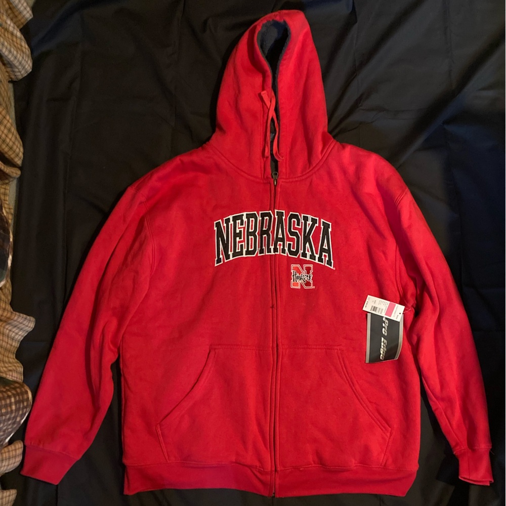 Pro Edge Red and Gray Hoodie